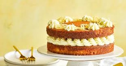 Bunting and cakes with event details